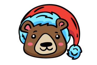 Christmas Jungle Face Bear