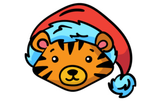 Christmas Jungle Face Tiger