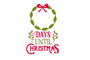 Days Until Christmas Ribbon for Festive Branding