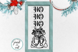 Ho Ho Ho Sign Svg for Crafts