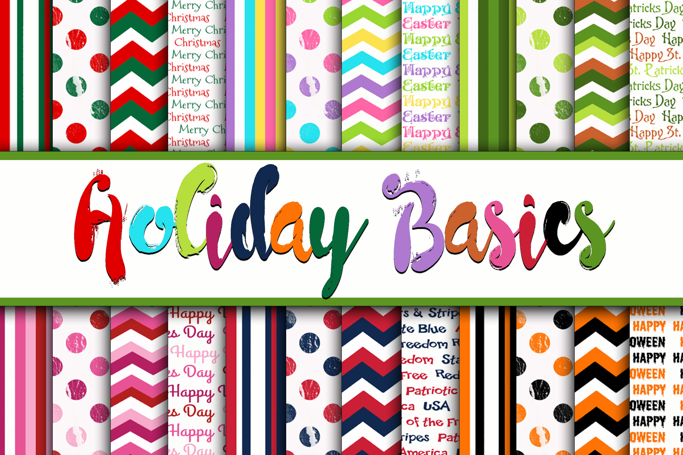 Holiday Basics Digital Paper