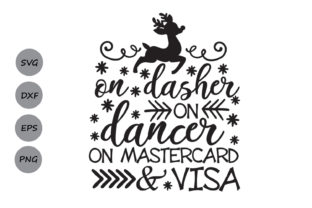 On Dasher on Dancer Graphic for Crafts