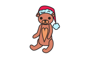 Teddybear with Christmas Hat