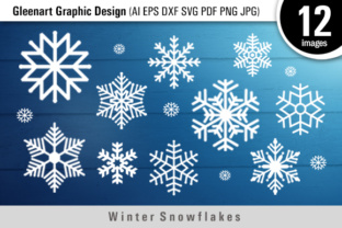 Winter Snowflakes Files: A Festive Graphic Design Asset
